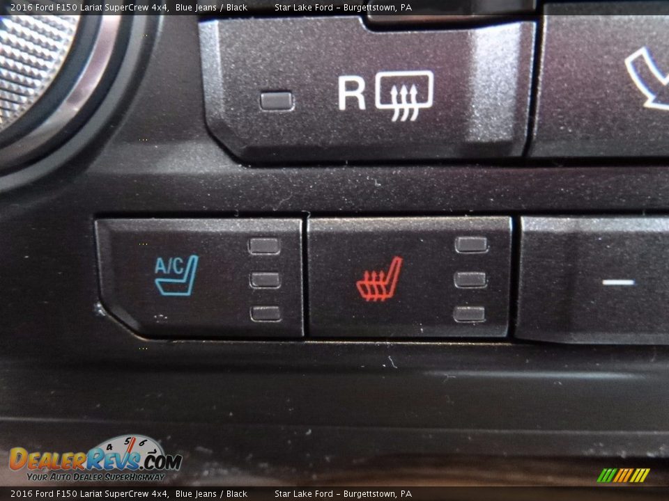 2016 Ford F150 Lariat SuperCrew 4x4 Blue Jeans / Black Photo #18