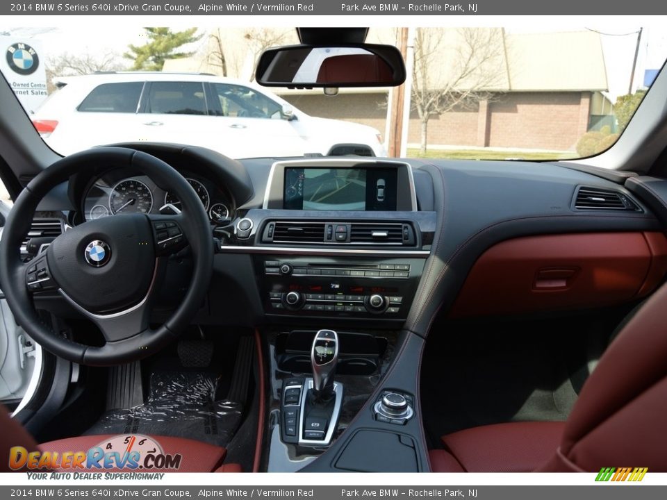 2014 BMW 6 Series 640i xDrive Gran Coupe Alpine White / Vermilion Red Photo #15