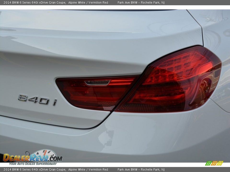 2014 BMW 6 Series 640i xDrive Gran Coupe Alpine White / Vermilion Red Photo #23