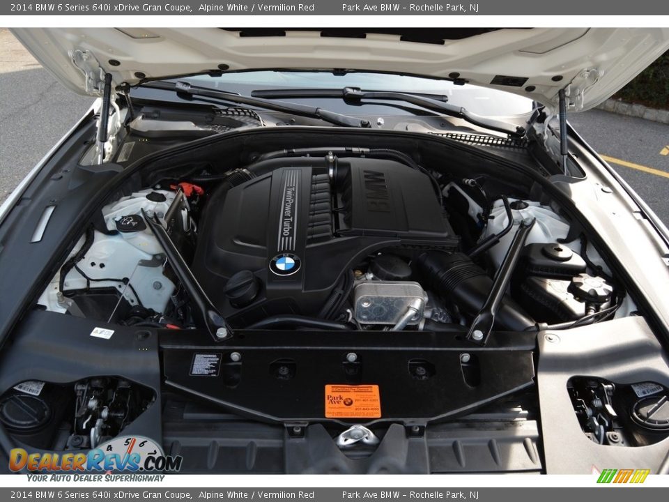 2014 BMW 6 Series 640i xDrive Gran Coupe Alpine White / Vermilion Red Photo #30