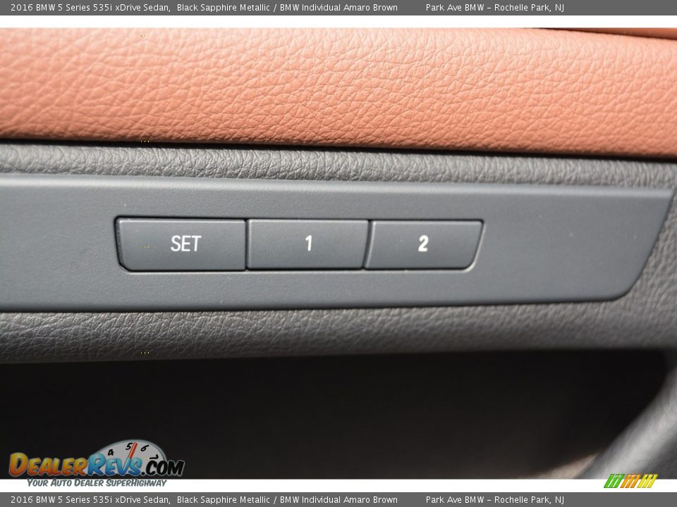 2016 BMW 5 Series 535i xDrive Sedan Black Sapphire Metallic / BMW Individual Amaro Brown Photo #9