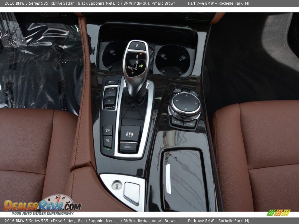 2016 BMW 5 Series 535i xDrive Sedan Black Sapphire Metallic / BMW Individual Amaro Brown Photo #16