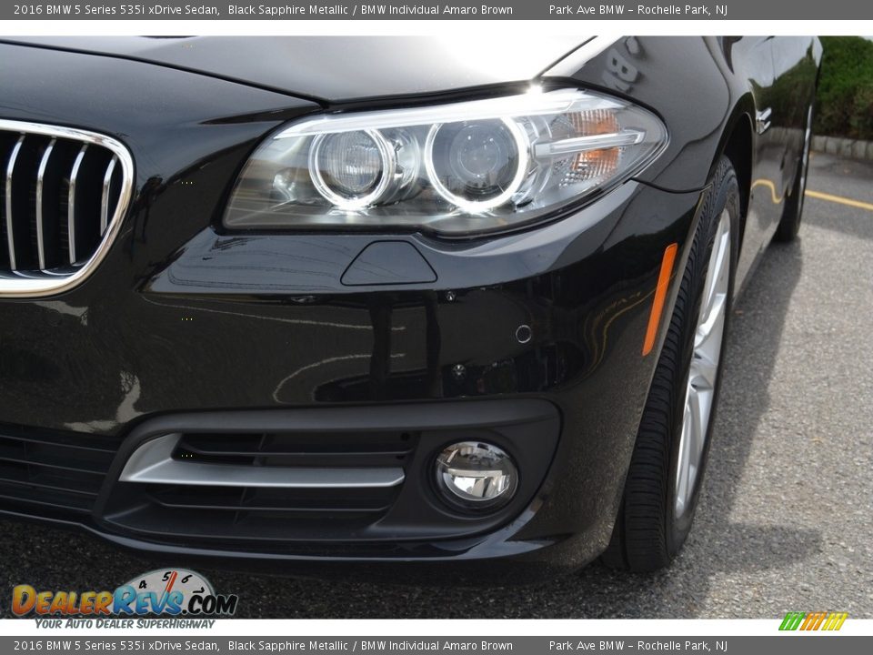 2016 BMW 5 Series 535i xDrive Sedan Black Sapphire Metallic / BMW Individual Amaro Brown Photo #30