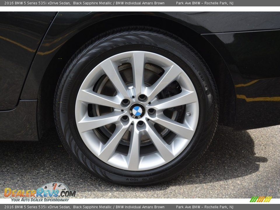 2016 BMW 5 Series 535i xDrive Sedan Black Sapphire Metallic / BMW Individual Amaro Brown Photo #31