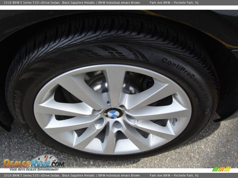 2016 BMW 5 Series 535i xDrive Sedan Black Sapphire Metallic / BMW Individual Amaro Brown Photo #32