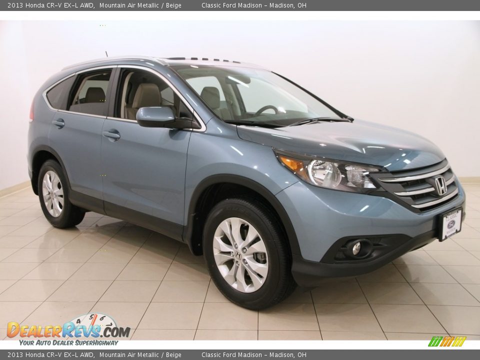 2013 Honda CR-V EX-L AWD Mountain Air Metallic / Beige Photo #1