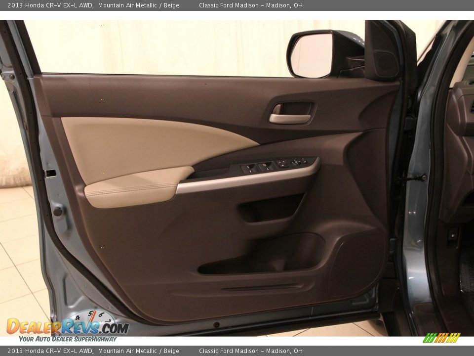2013 Honda CR-V EX-L AWD Mountain Air Metallic / Beige Photo #4