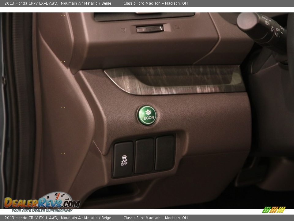 2013 Honda CR-V EX-L AWD Mountain Air Metallic / Beige Photo #5