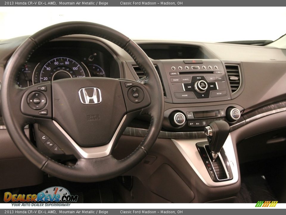 2013 Honda CR-V EX-L AWD Mountain Air Metallic / Beige Photo #7
