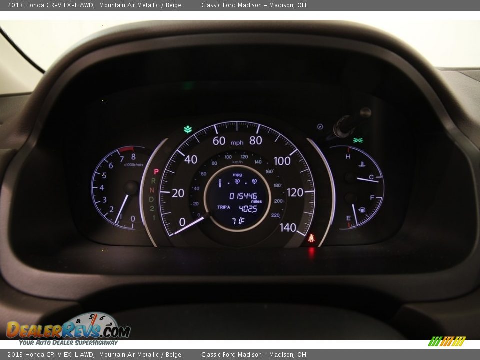 2013 Honda CR-V EX-L AWD Mountain Air Metallic / Beige Photo #8