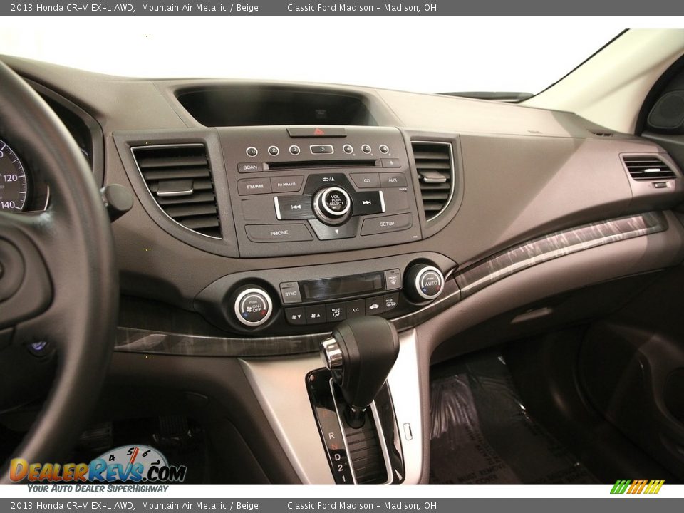 2013 Honda CR-V EX-L AWD Mountain Air Metallic / Beige Photo #9
