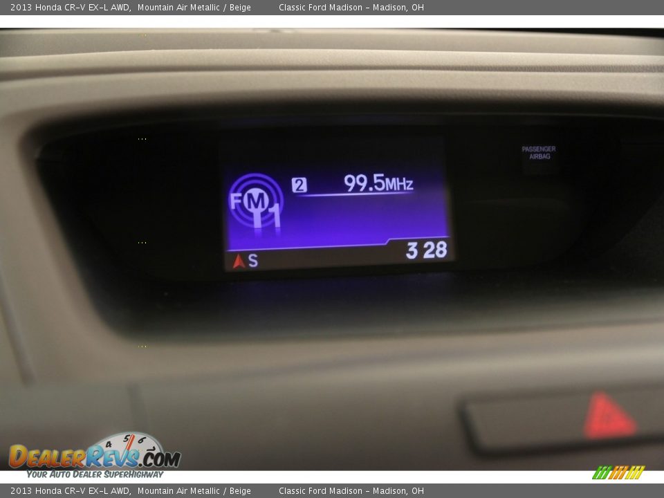 2013 Honda CR-V EX-L AWD Mountain Air Metallic / Beige Photo #10