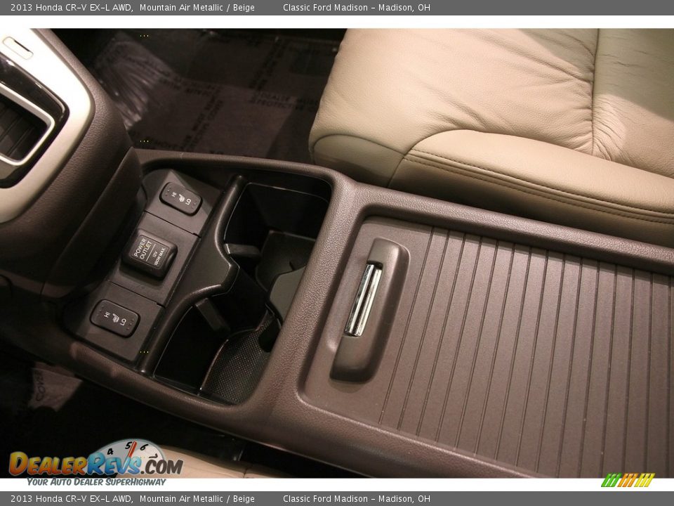 2013 Honda CR-V EX-L AWD Mountain Air Metallic / Beige Photo #13