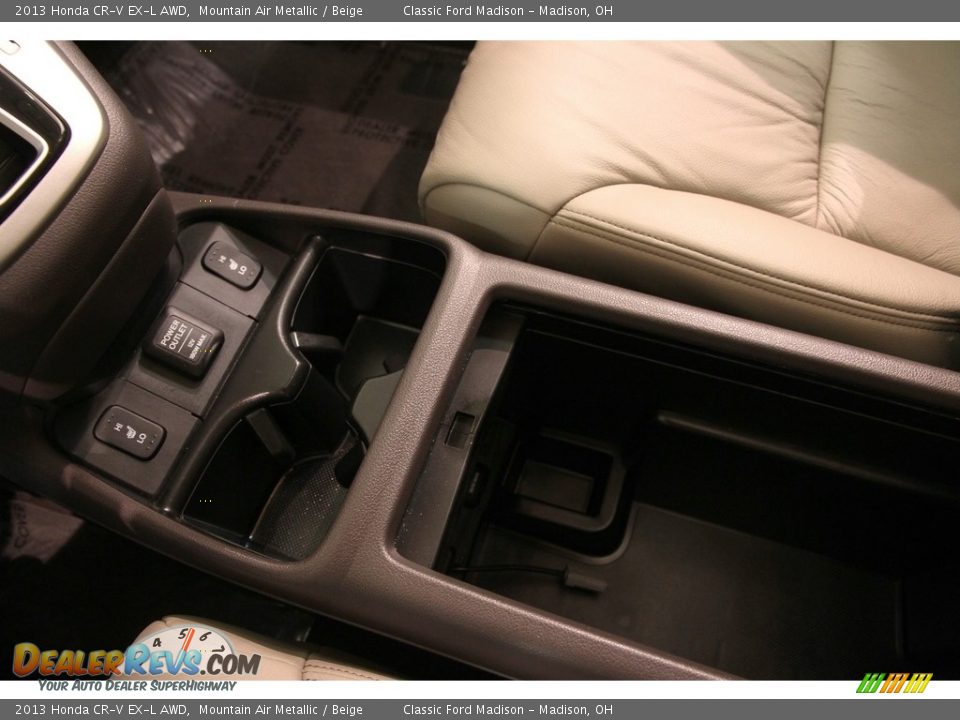 2013 Honda CR-V EX-L AWD Mountain Air Metallic / Beige Photo #14