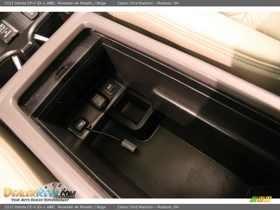 2013 Honda CR-V EX-L AWD Mountain Air Metallic / Beige Photo #15