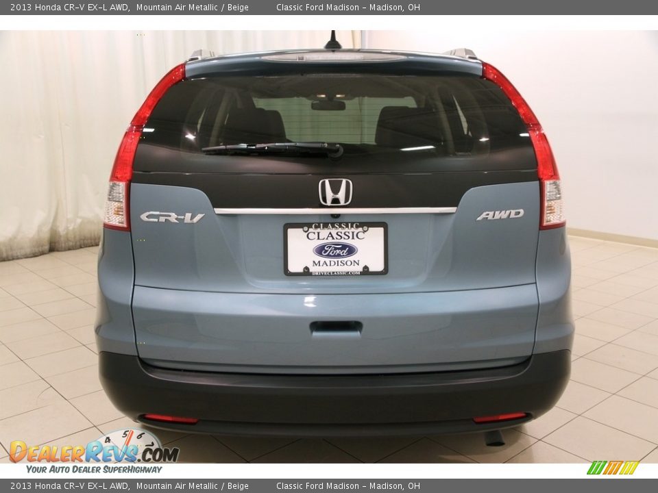 2013 Honda CR-V EX-L AWD Mountain Air Metallic / Beige Photo #20