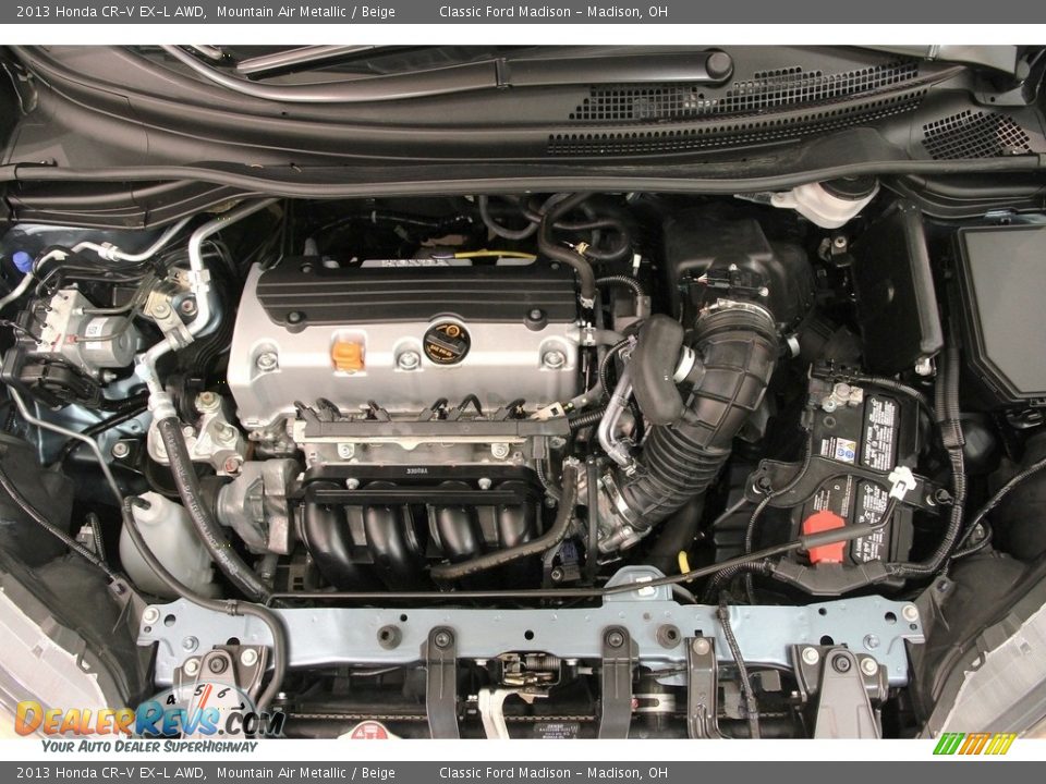 2013 Honda CR-V EX-L AWD Mountain Air Metallic / Beige Photo #21