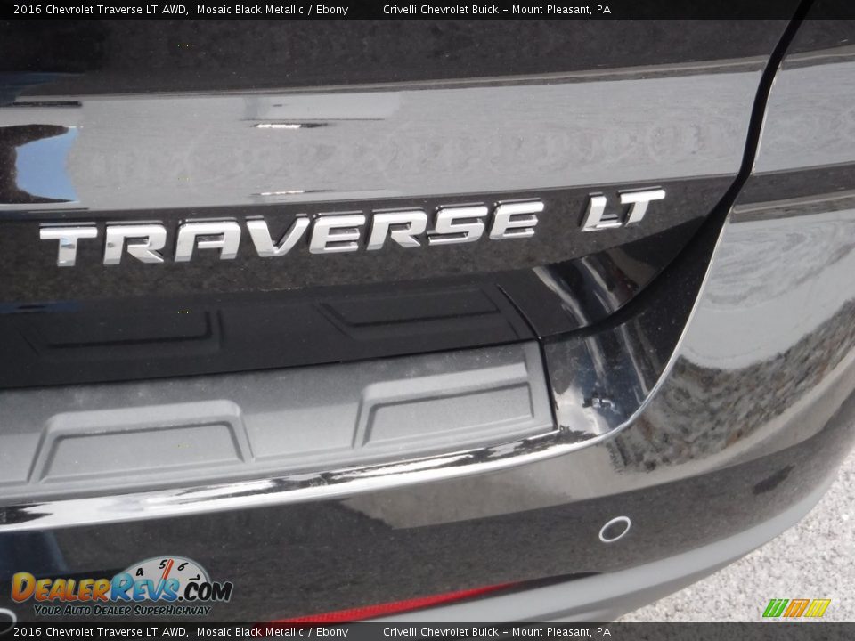 2016 Chevrolet Traverse LT AWD Mosaic Black Metallic / Ebony Photo #8