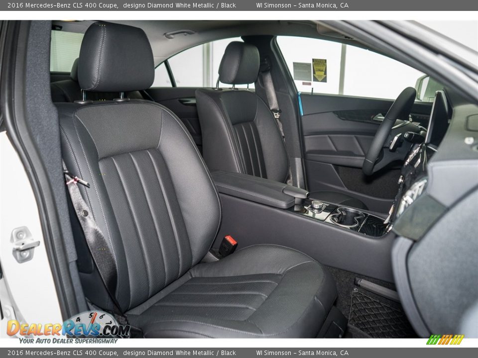 2016 Mercedes-Benz CLS 400 Coupe designo Diamond White Metallic / Black Photo #2