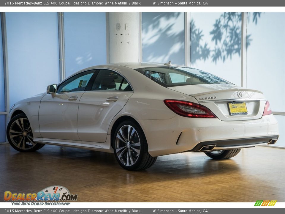 2016 Mercedes-Benz CLS 400 Coupe designo Diamond White Metallic / Black Photo #3