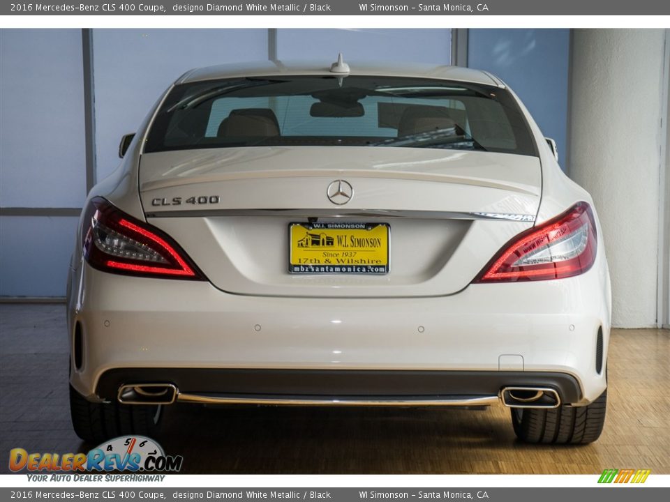 2016 Mercedes-Benz CLS 400 Coupe designo Diamond White Metallic / Black Photo #4
