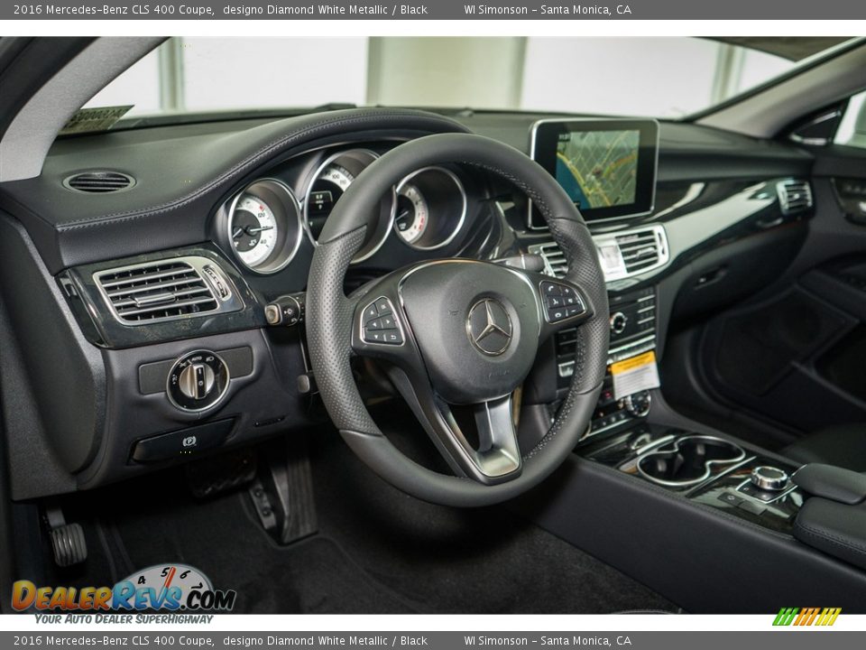 2016 Mercedes-Benz CLS 400 Coupe designo Diamond White Metallic / Black Photo #6