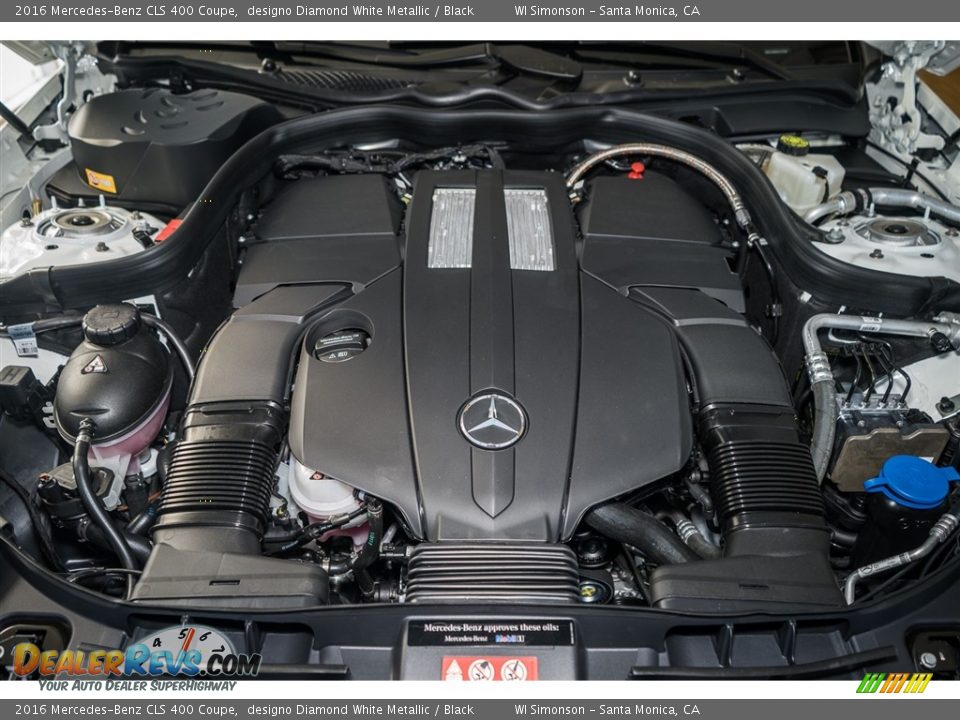 2016 Mercedes-Benz CLS 400 Coupe designo Diamond White Metallic / Black Photo #9