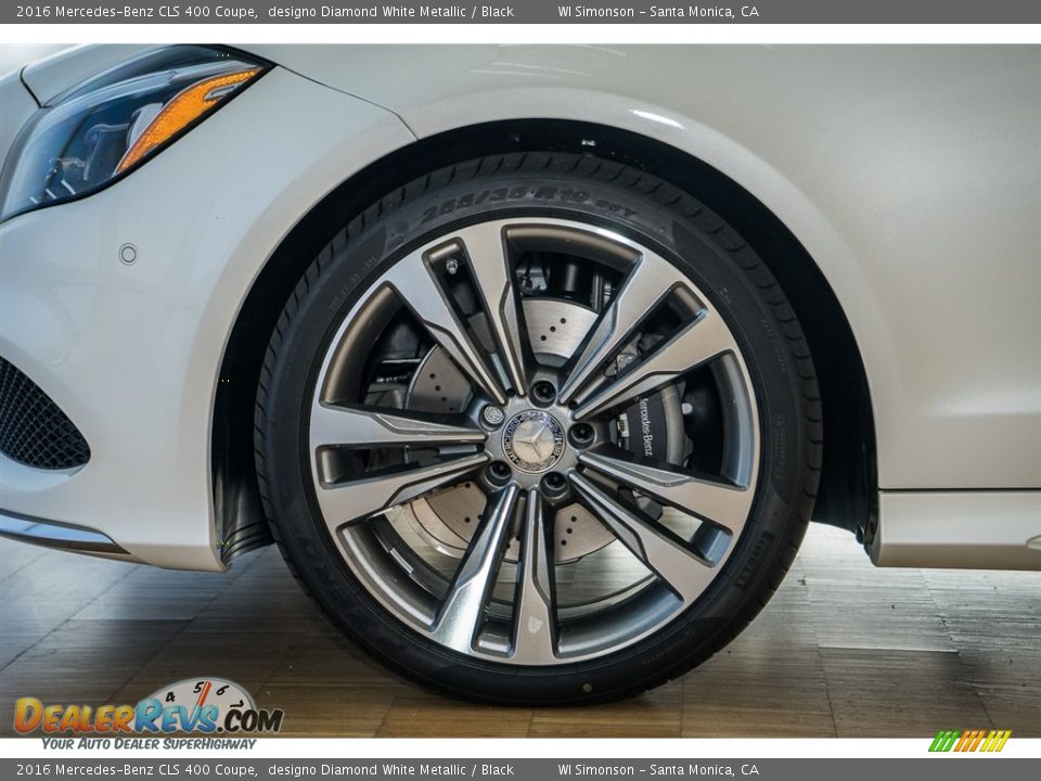 2016 Mercedes-Benz CLS 400 Coupe designo Diamond White Metallic / Black Photo #10
