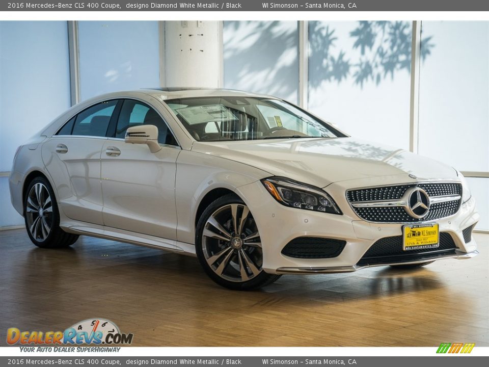 2016 Mercedes-Benz CLS 400 Coupe designo Diamond White Metallic / Black Photo #12