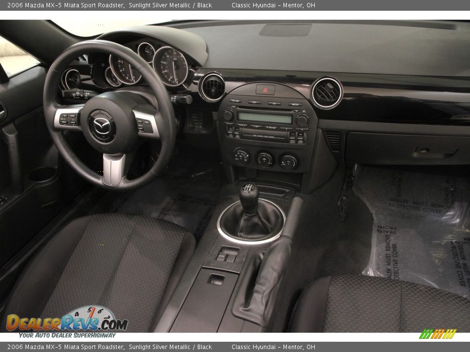 2006 Mazda MX-5 Miata Sport Roadster Sunlight Silver Metallic / Black Photo #13
