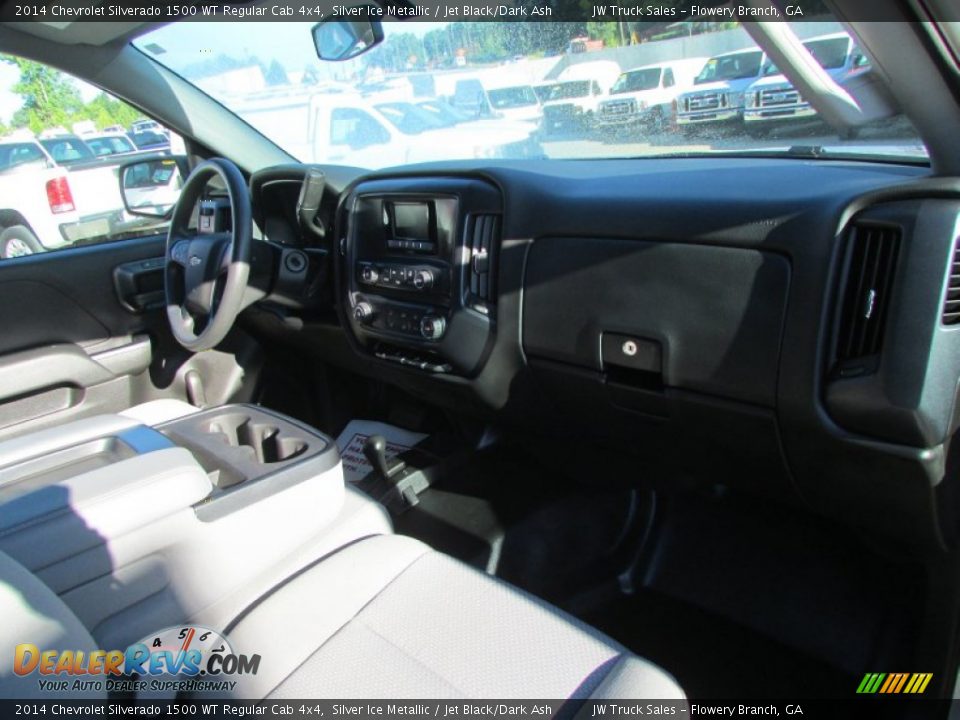 2014 Chevrolet Silverado 1500 WT Regular Cab 4x4 Silver Ice Metallic / Jet Black/Dark Ash Photo #21