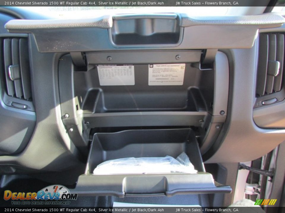 2014 Chevrolet Silverado 1500 WT Regular Cab 4x4 Silver Ice Metallic / Jet Black/Dark Ash Photo #24