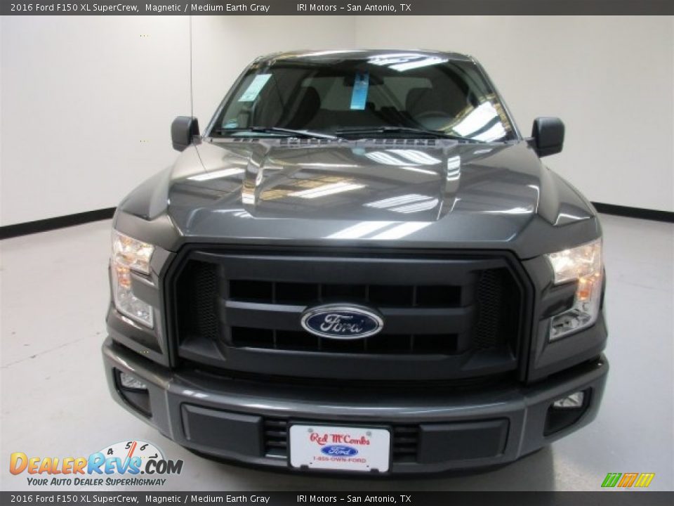 2016 Ford F150 XL SuperCrew Magnetic / Medium Earth Gray Photo #3