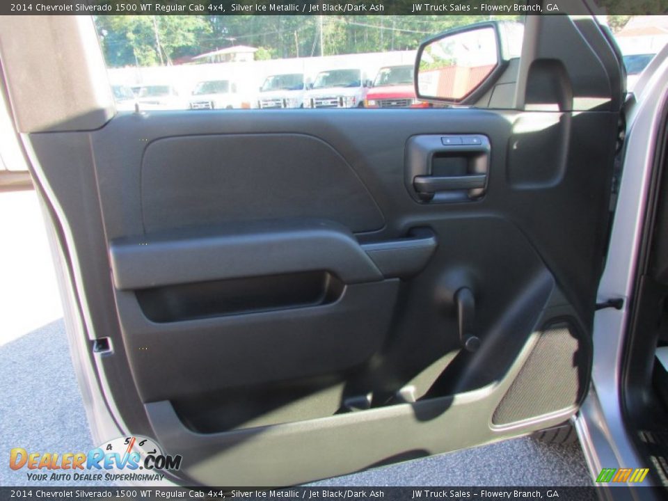 2014 Chevrolet Silverado 1500 WT Regular Cab 4x4 Silver Ice Metallic / Jet Black/Dark Ash Photo #34