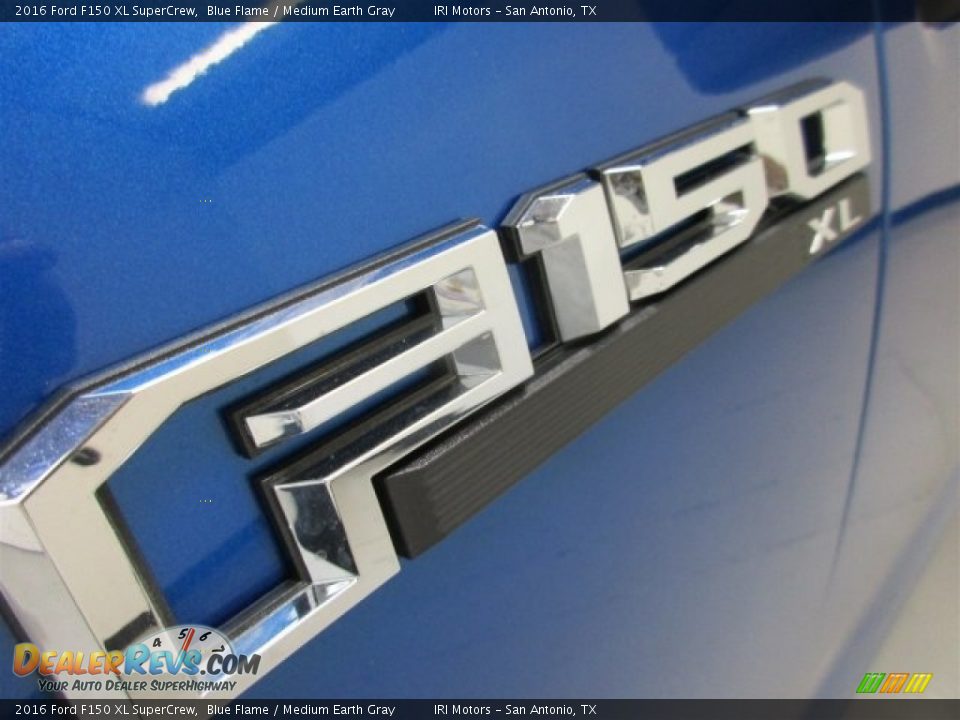 2016 Ford F150 XL SuperCrew Blue Flame / Medium Earth Gray Photo #27