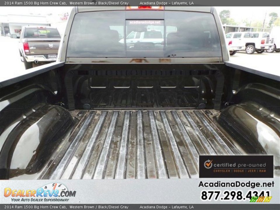 2014 Ram 1500 Big Horn Crew Cab Western Brown / Black/Diesel Gray Photo #7