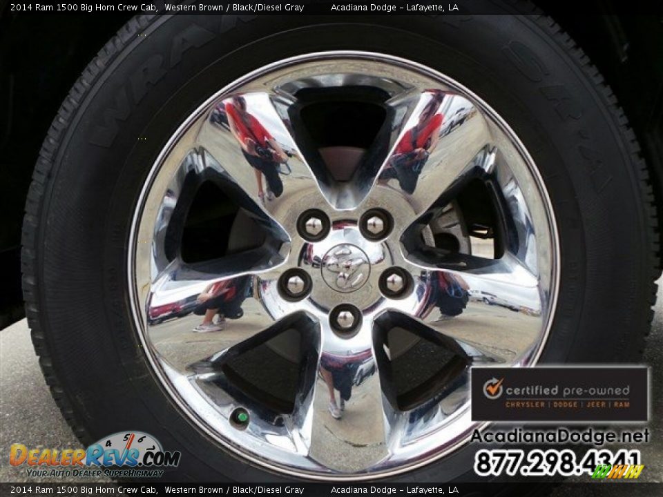 2014 Ram 1500 Big Horn Crew Cab Western Brown / Black/Diesel Gray Photo #14