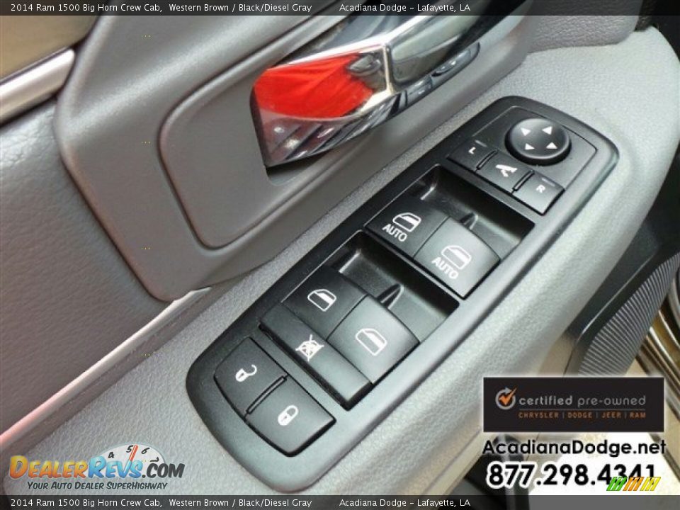 2014 Ram 1500 Big Horn Crew Cab Western Brown / Black/Diesel Gray Photo #18