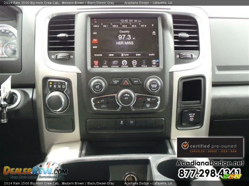2014 Ram 1500 Big Horn Crew Cab Western Brown / Black/Diesel Gray Photo #21