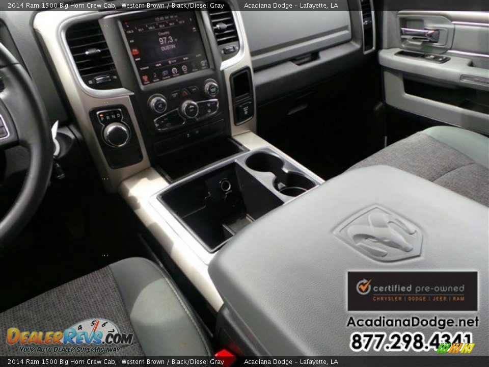 2014 Ram 1500 Big Horn Crew Cab Western Brown / Black/Diesel Gray Photo #22
