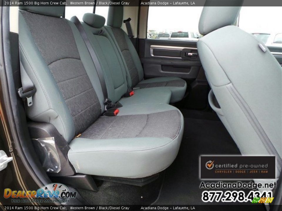 2014 Ram 1500 Big Horn Crew Cab Western Brown / Black/Diesel Gray Photo #26