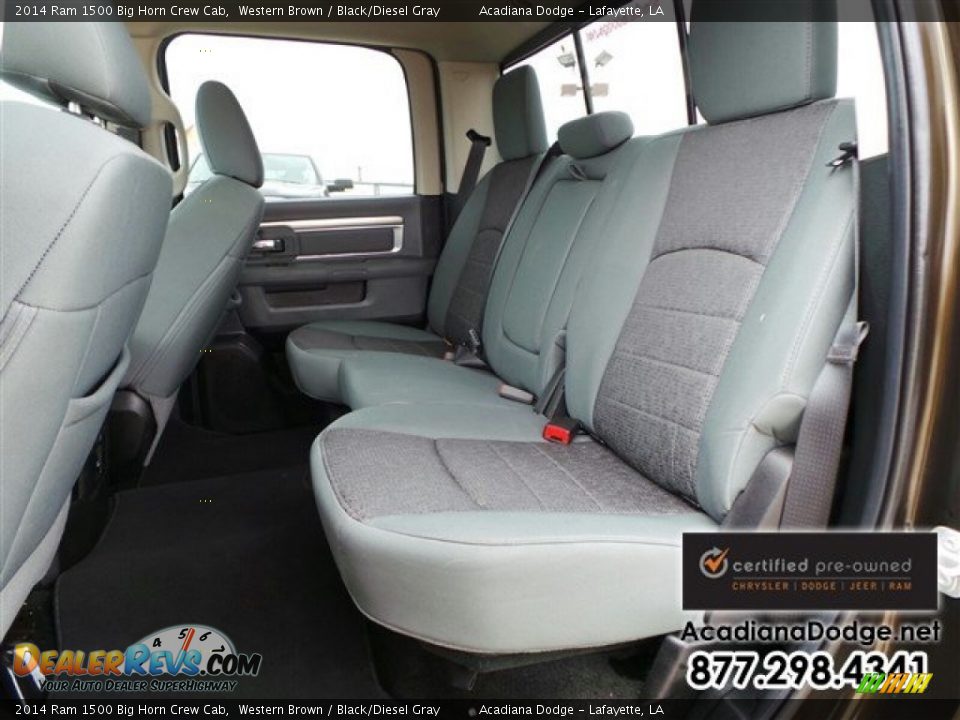2014 Ram 1500 Big Horn Crew Cab Western Brown / Black/Diesel Gray Photo #27
