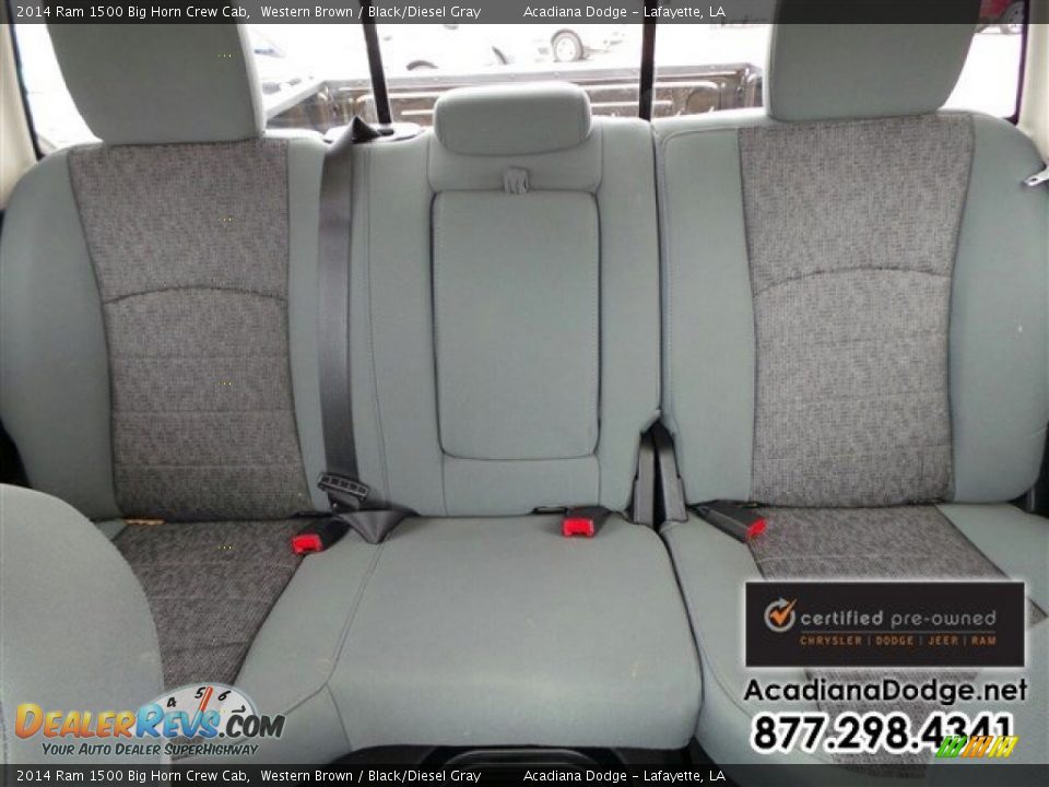 2014 Ram 1500 Big Horn Crew Cab Western Brown / Black/Diesel Gray Photo #28