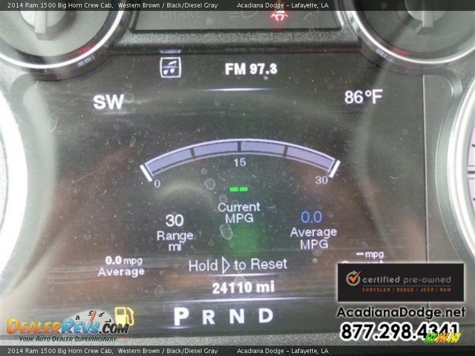 2014 Ram 1500 Big Horn Crew Cab Western Brown / Black/Diesel Gray Photo #29