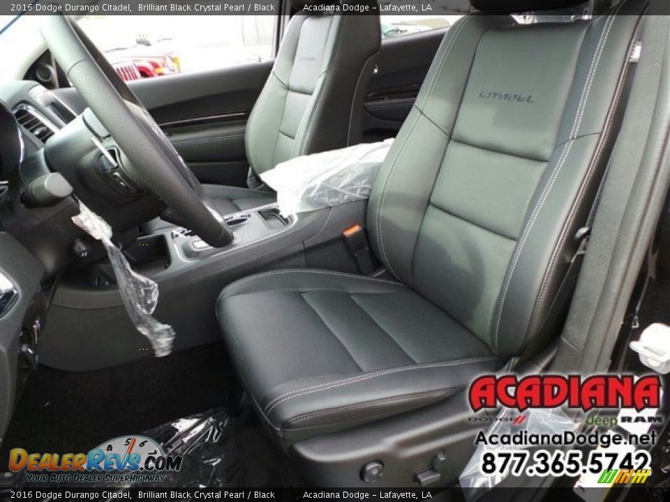2016 Dodge Durango Citadel Brilliant Black Crystal Pearl / Black Photo #5