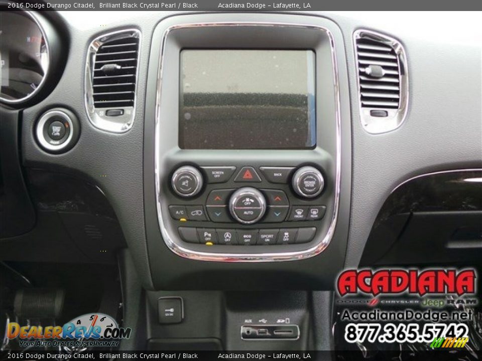 2016 Dodge Durango Citadel Brilliant Black Crystal Pearl / Black Photo #7