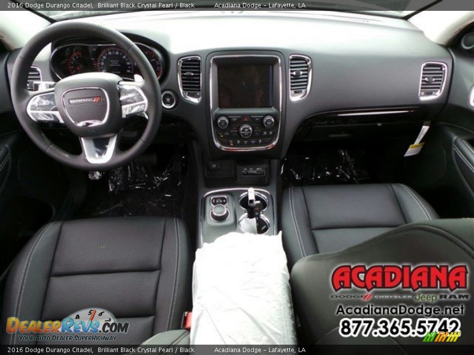 2016 Dodge Durango Citadel Brilliant Black Crystal Pearl / Black Photo #9