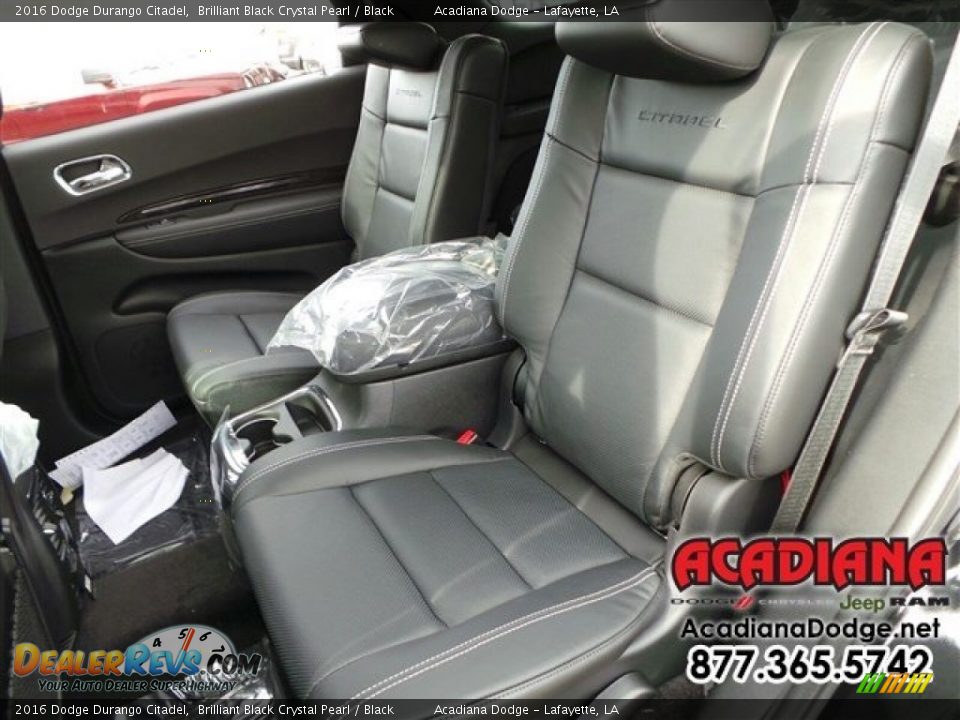 2016 Dodge Durango Citadel Brilliant Black Crystal Pearl / Black Photo #12