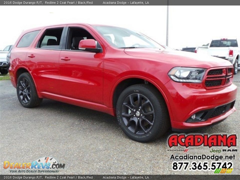 2016 Dodge Durango R/T Redline 2 Coat Pearl / Black/Red Photo #4