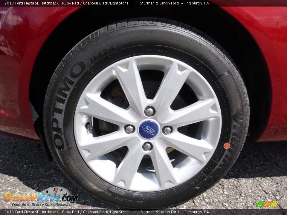 2013 Ford Fiesta SE Hatchback Ruby Red / Charcoal Black/Light Stone Photo #6